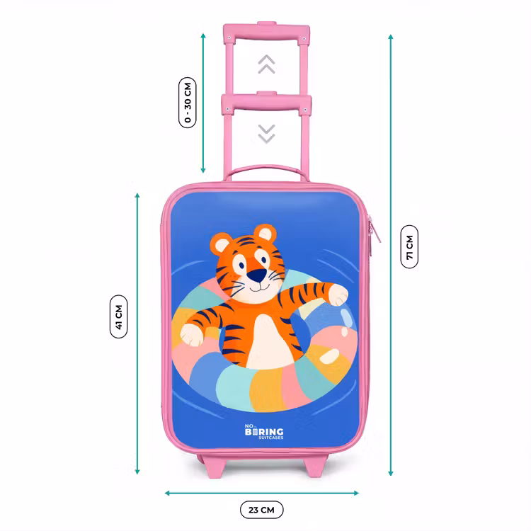 Kinderkoffer Rosa - Tiger - Schwimmband - Wasser — 7