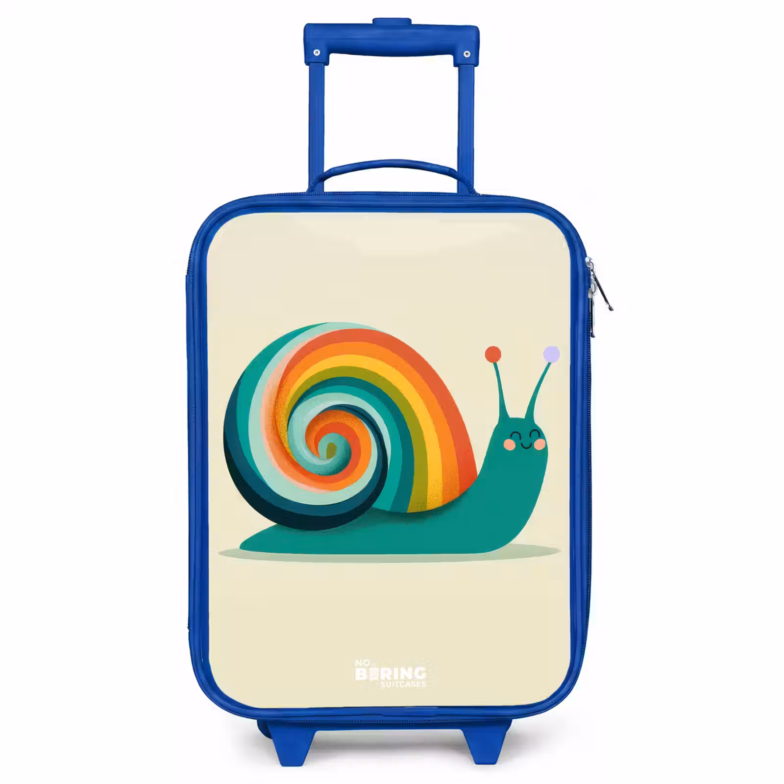 Kinderkoffer Blau - Schnecke - Regenbogen - Farbenfroh — 1