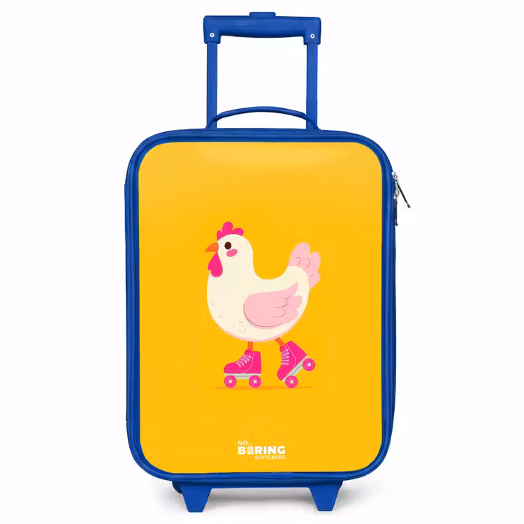 Kinderkoffer Blau - Kip - Rollschuhe - Gelb — 1