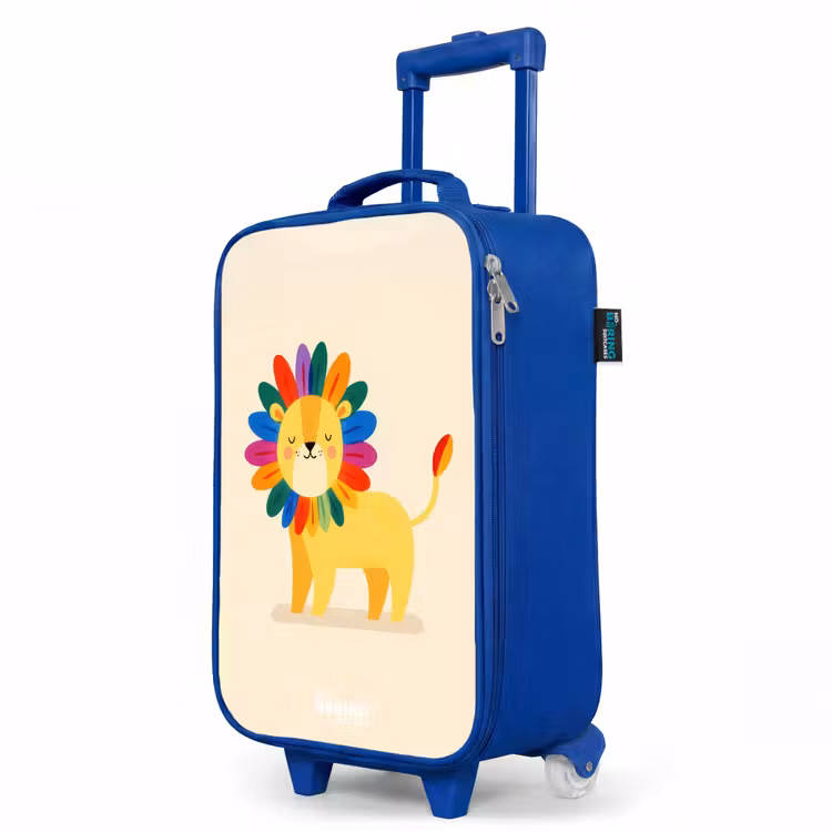 Kinderkoffer Blau - Löwe - Mähne - Farbenfroh — 8