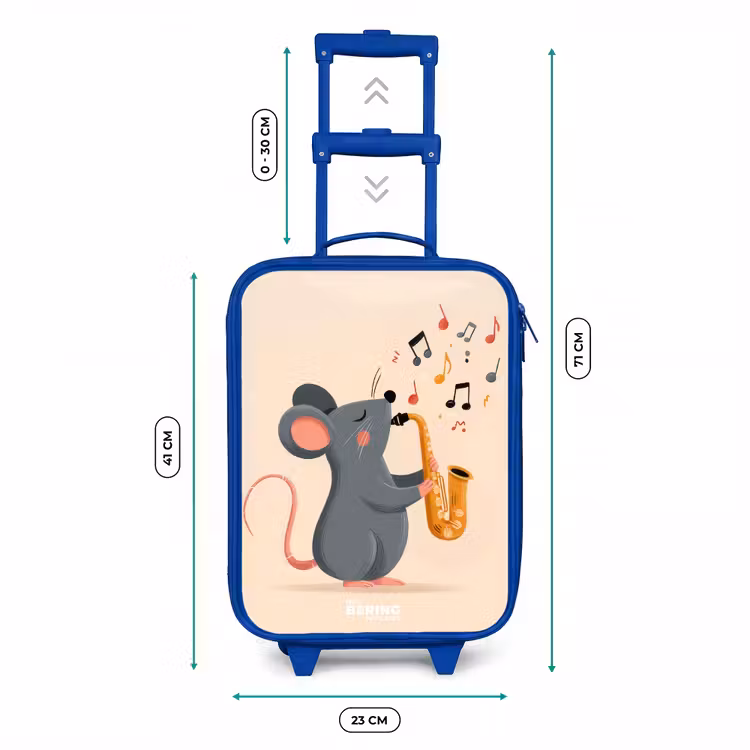 Kinderkoffer Blau - Maus - Saxophon - Musik — 7