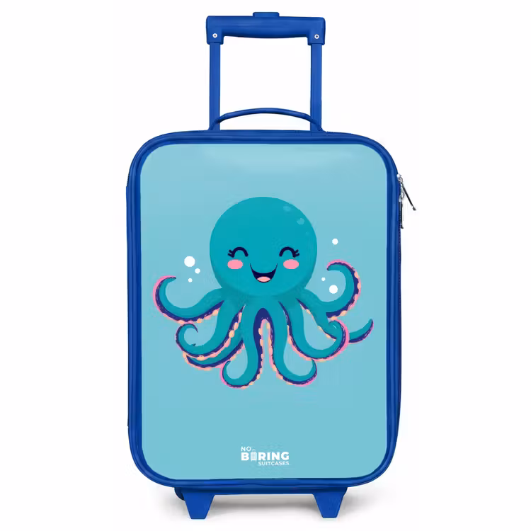 Kinderkoffer Blau - Oktopus - Wasser - Blau — 1