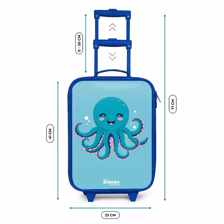 Kinderkoffer Blau - Oktopus - Wasser - Blau — 7