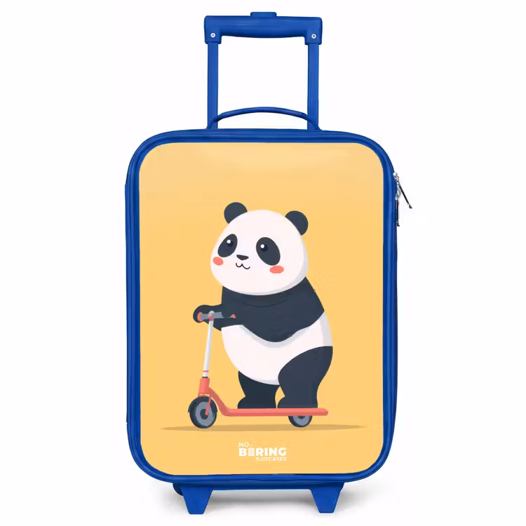 Kinderkoffer Blau - Panda - Stufe - Gelb — 1