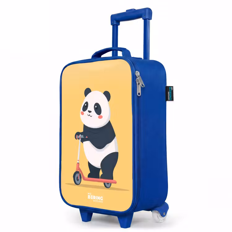 Kinderkoffer Blau - Panda - Stufe - Gelb — 8