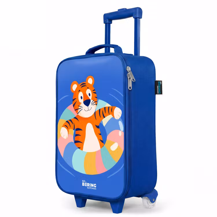 Kinderkoffer Blau - Tiger - Schwimmband - Wasser — 8