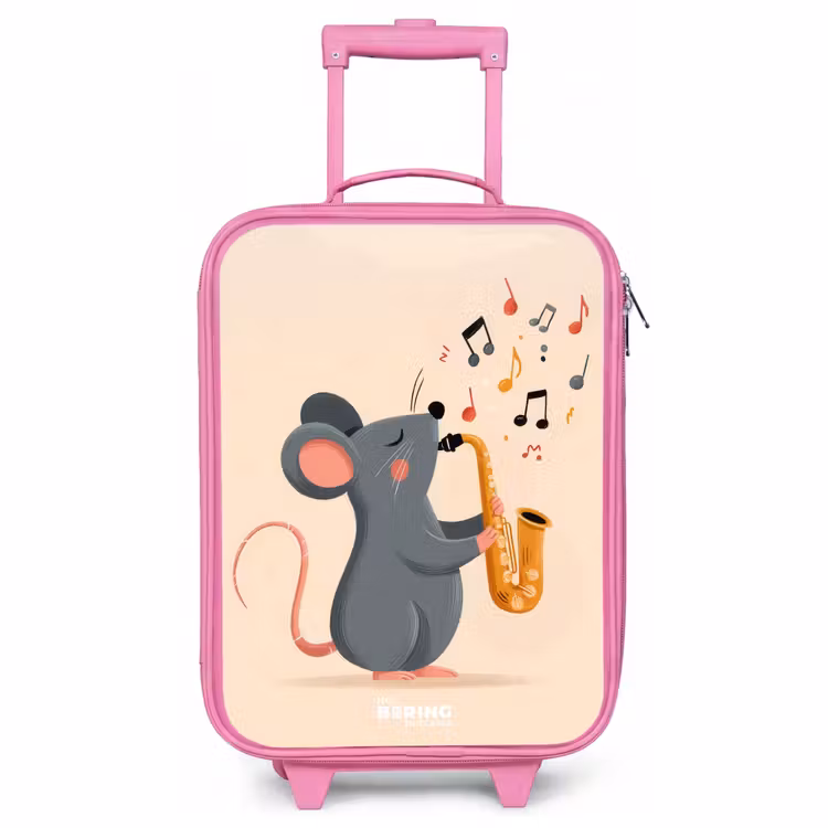 Kinderkoffer Rosa - Maus - Saxophon - Musik — 1