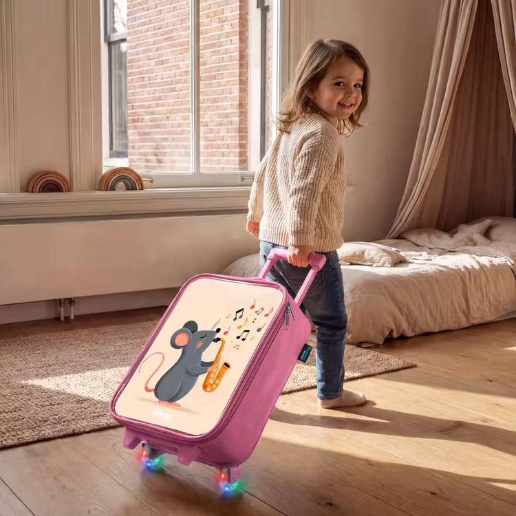 Kinderkoffer Rosa - Maus - Saxophon - Musik — 2