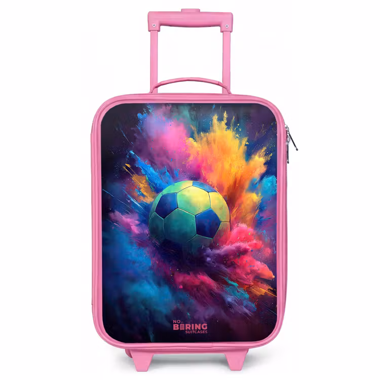 Kinderkoffer Rosa - Neon - Kugel - Farbenfroh — 1