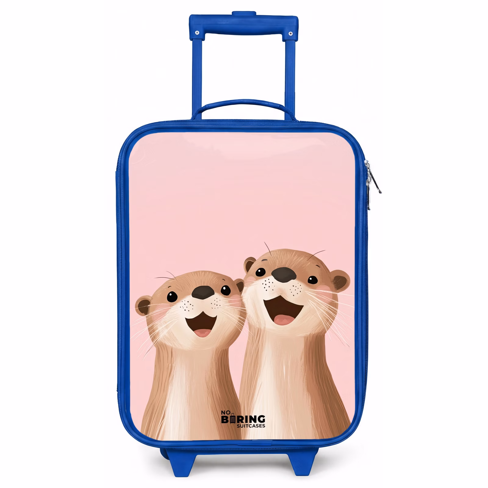 Kinderkoffer Blau - Otter - Lächeln - Rosa - Illustration — 1