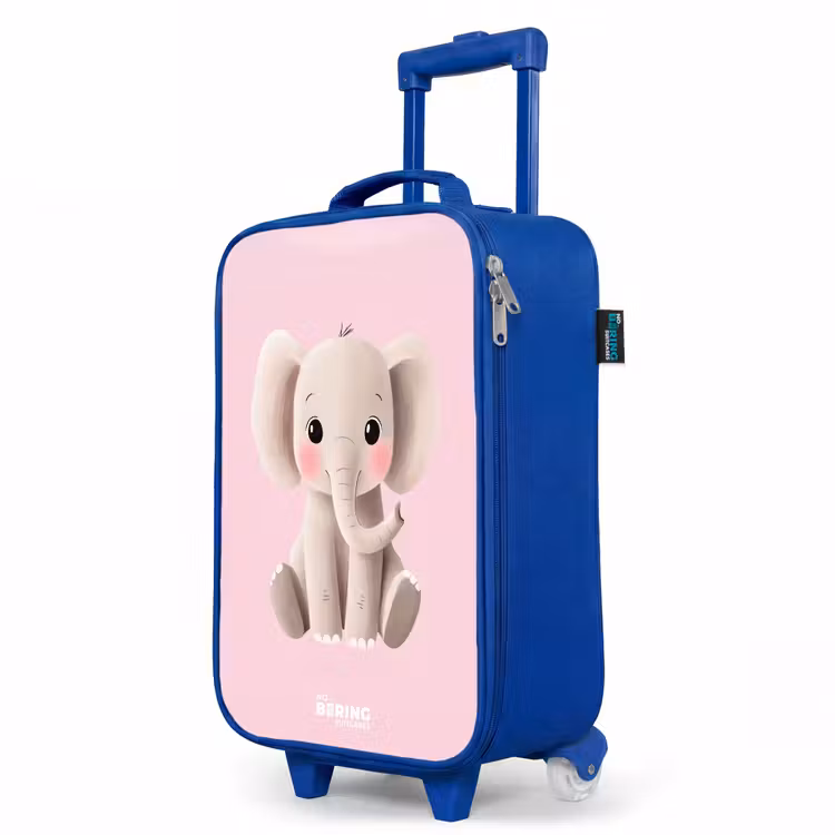 Kinderkoffer Blau - Elefant - Baby - Erröten - Illustration — 8
