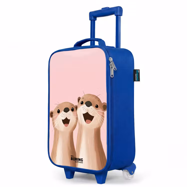 Kinderkoffer Blau - Otter - Lächeln - Rosa - Illustration — 8