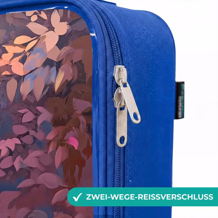 Kinderkoffer Blau - Pferd - Blumen - Lila - Schmetterling — 5