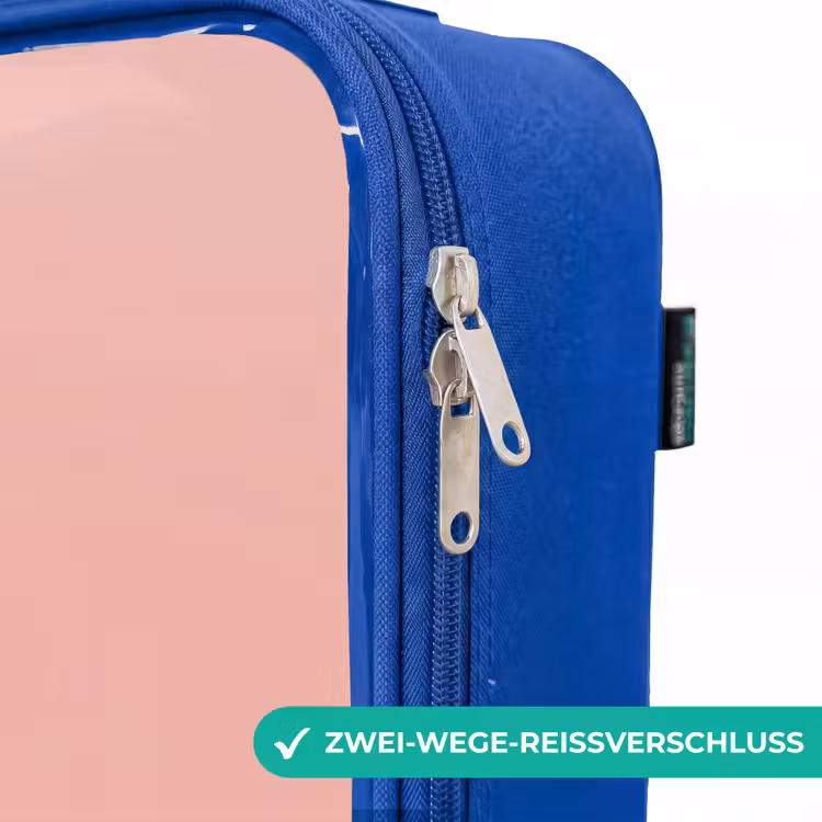 Kinderkoffer Blau - Pinguin - Punkte - Rosa - Minimalistisch — 5