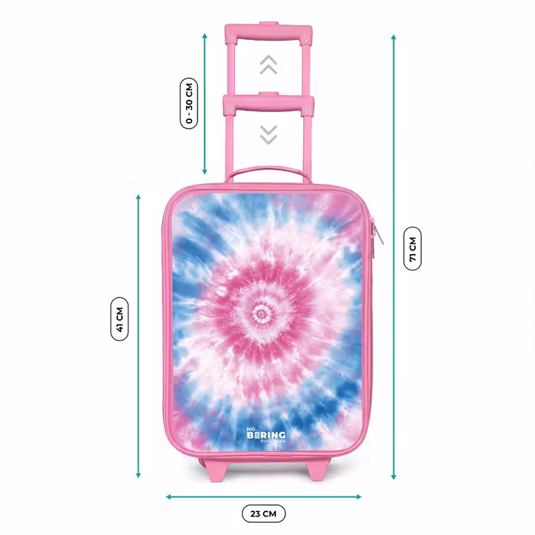Kinderkoffer Rosa - Krawattenfärbung - Abstrakt - Blau - Rosa — 7