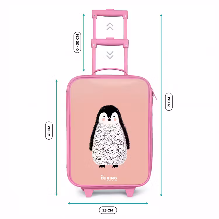 Kinderkoffer Rosa - Pinguin - Punkte - Rosa - Minimalistisch — 7
