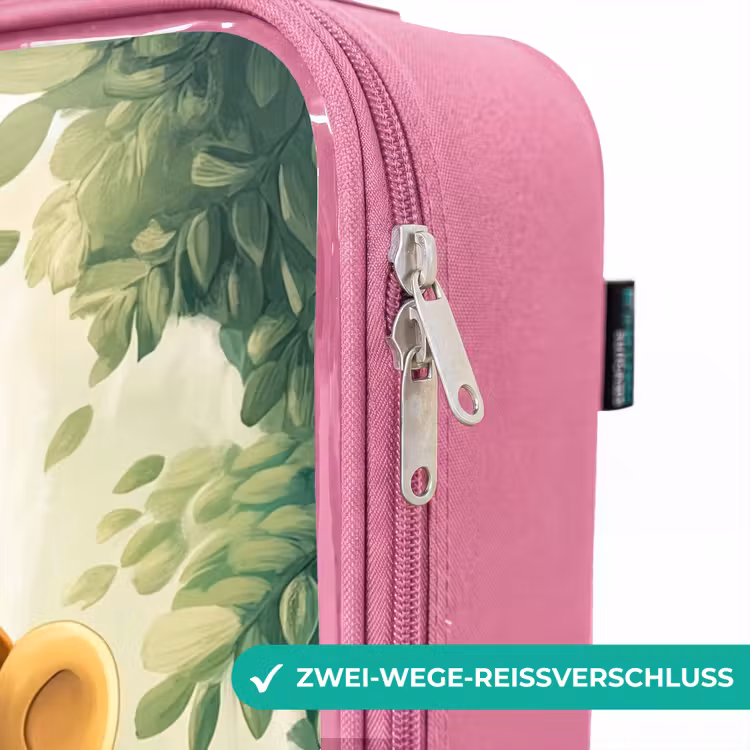 Kinderkoffer Rosa - Zebra - Affe - Wasserfall - Felsen — 5