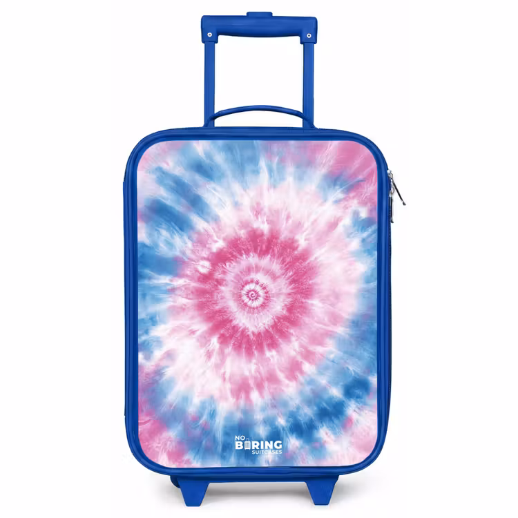 Kinderkoffer Blau - Krawattenfärbung - Abstrakt - Blau - Rosa — 1