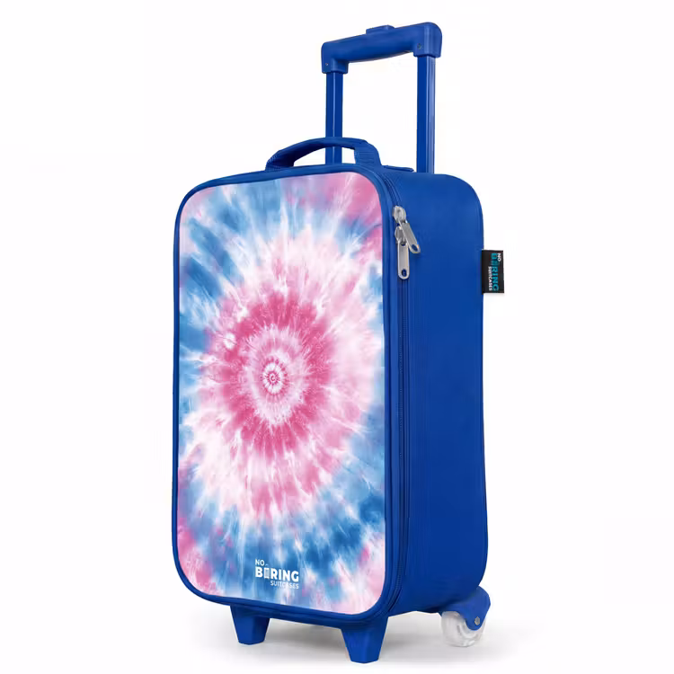 Kinderkoffer Blau - Krawattenfärbung - Abstrakt - Blau - Rosa — 8