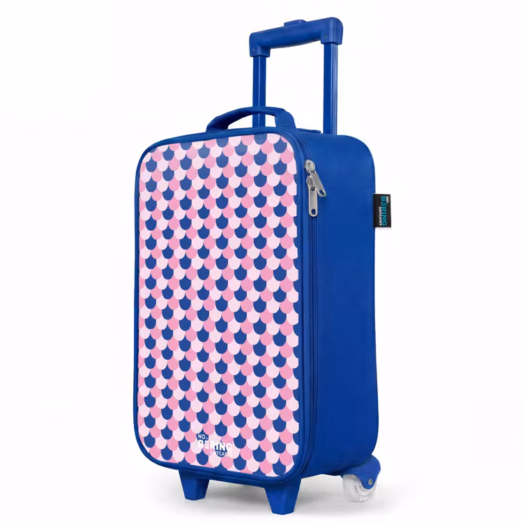 Kinderkoffer Blau - Skalen - Muster - Blau - Rosa — 8