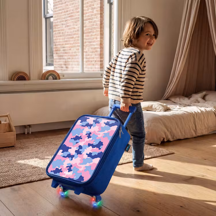 Kinderkoffer Blau - Tarnfarben - Rosa - Blau — 2