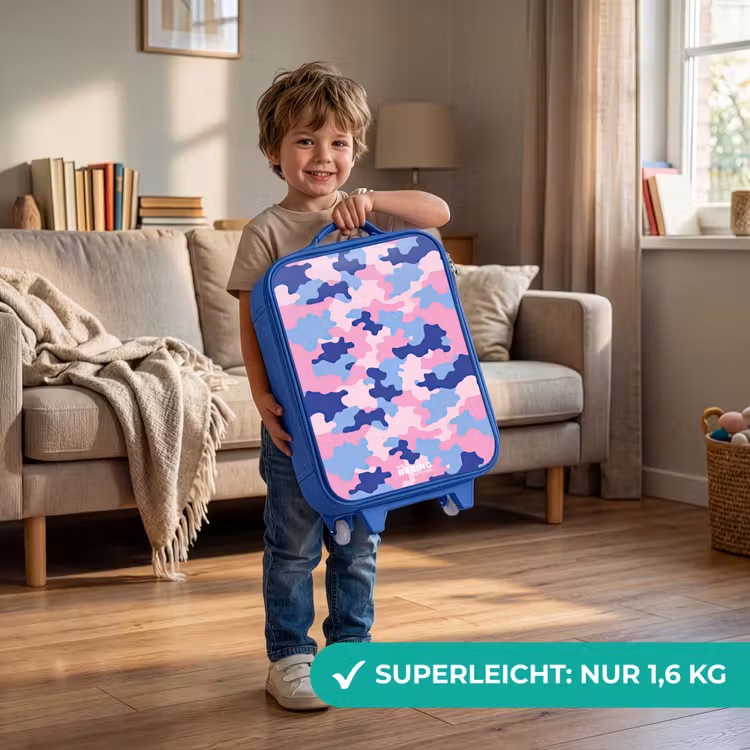 Kinderkoffer Blau - Tarnfarben - Rosa - Blau — 3