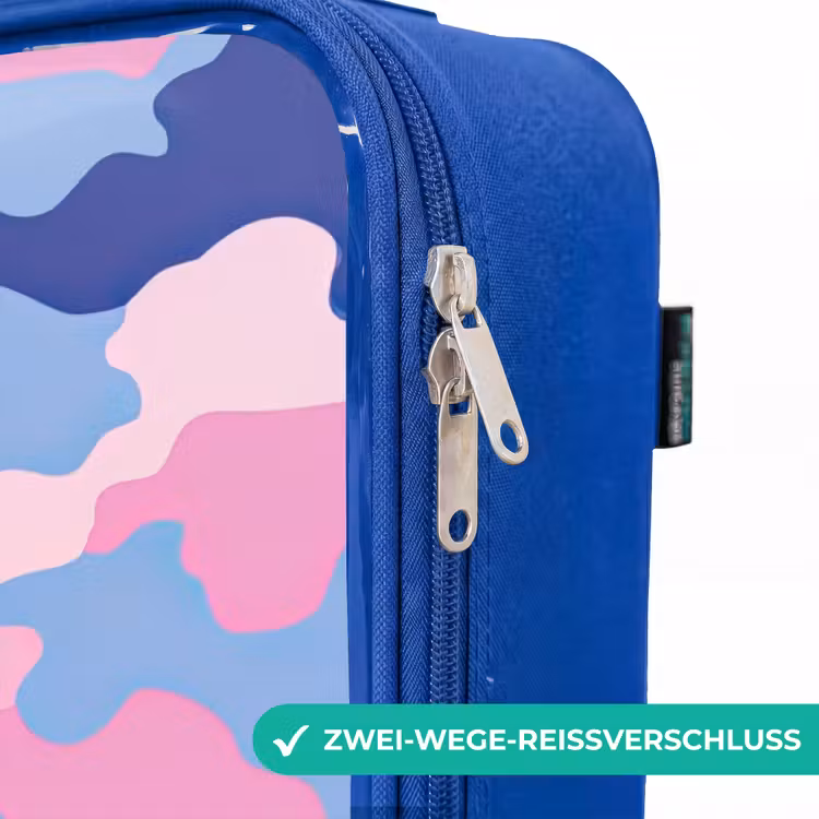 Kinderkoffer Blau - Tarnfarben - Rosa - Blau — 5