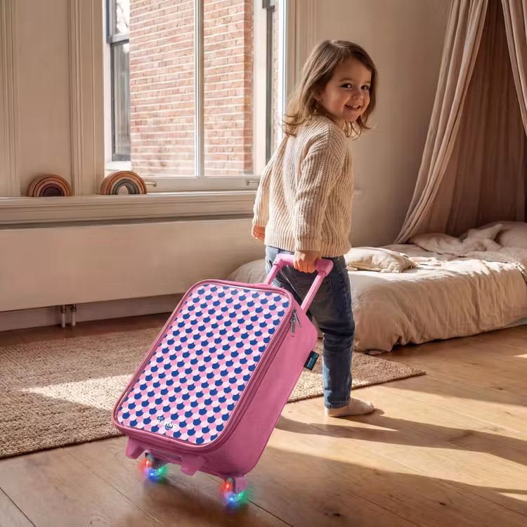 Kinderkoffer Rosa - Skalen - Muster - Blau - Rosa — 2