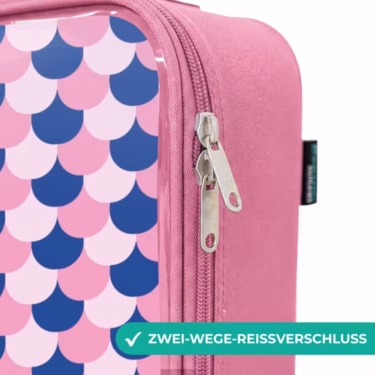 Kinderkoffer Rosa - Skalen - Muster - Blau - Rosa — 5