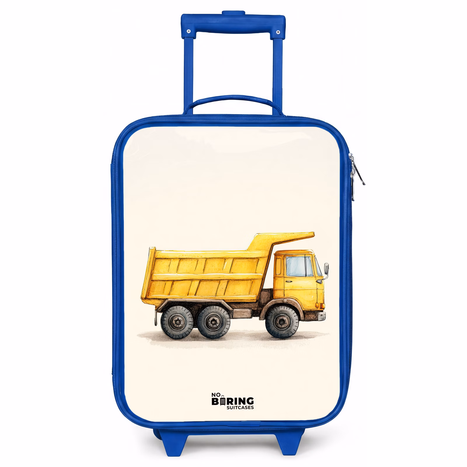 Kinderkoffer Blau - Muldenkipper - Signiert - Gelb — 1