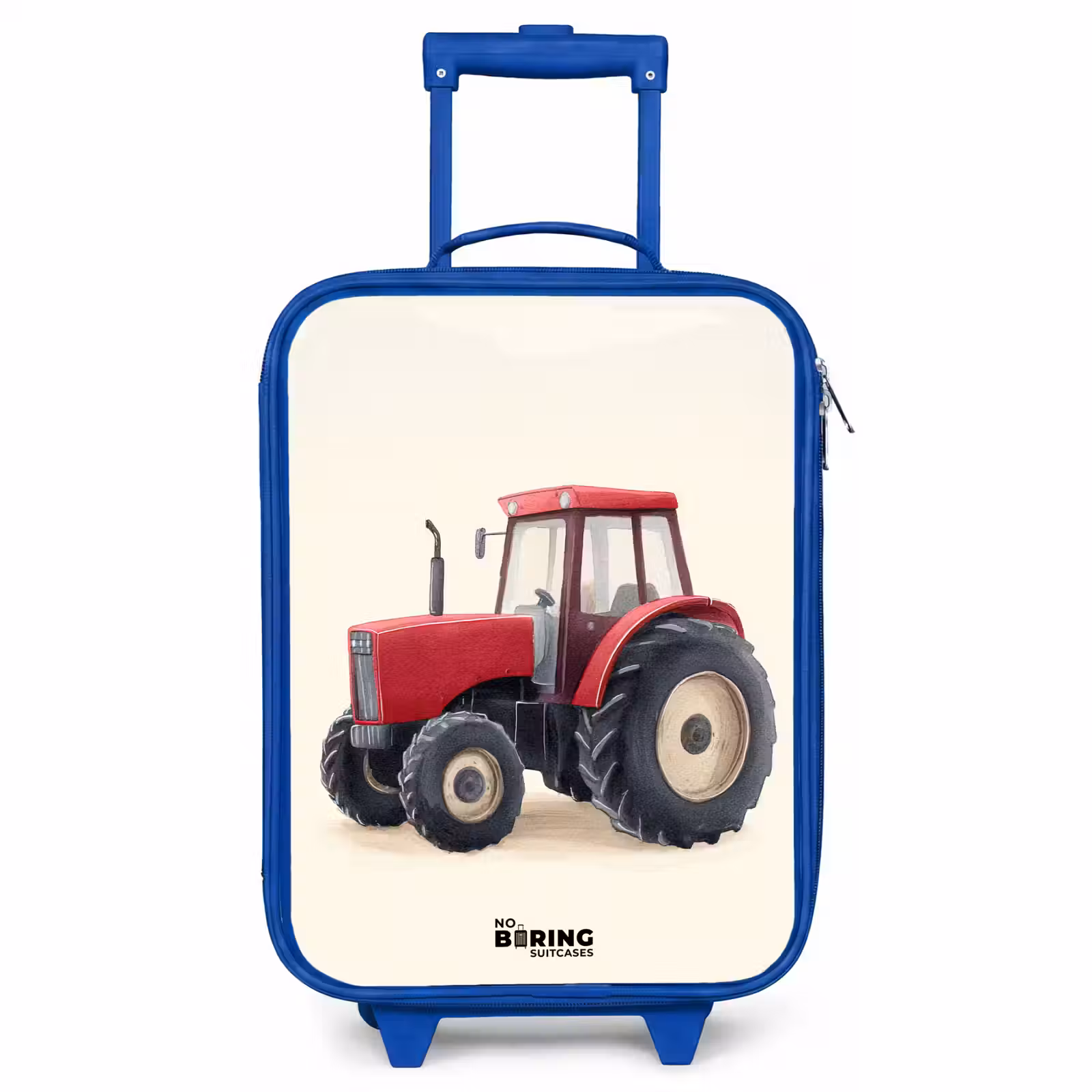 Kinderkoffer Blau - Traktor - Signiert - Rot — 1