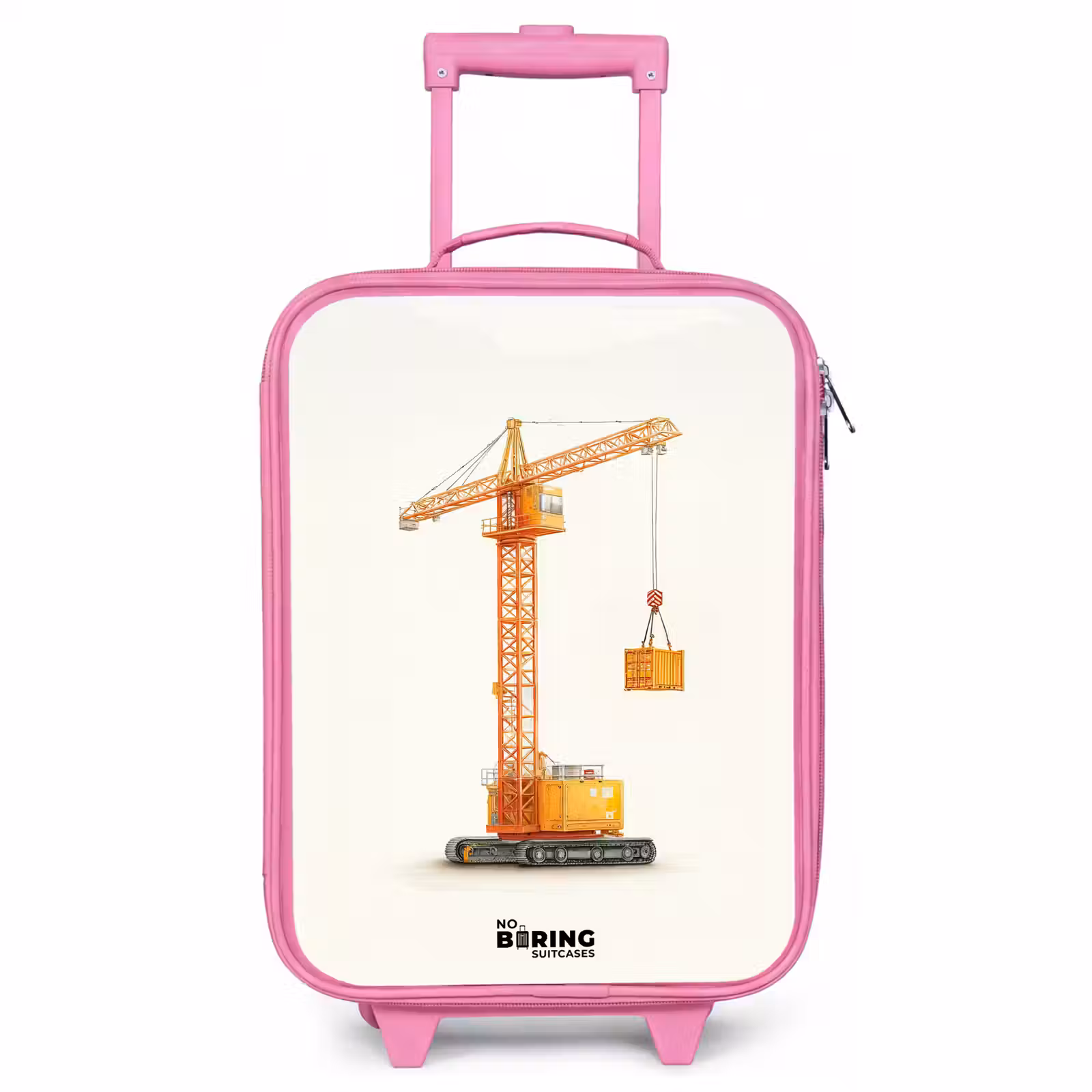 Kinderkoffer Rosa - Turmkran - Signiert - Orange — 1