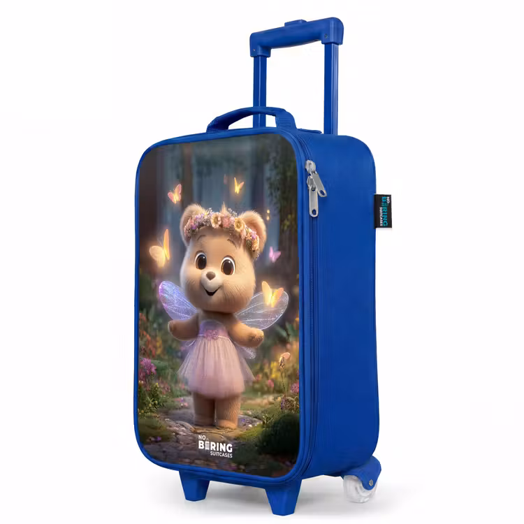 Kinderkoffer Blau - Bär - Schmetterlinge - Wald - Fee — 8