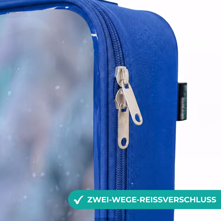 Kinderkoffer Blau - Eisbär - Krone - Winter — 5