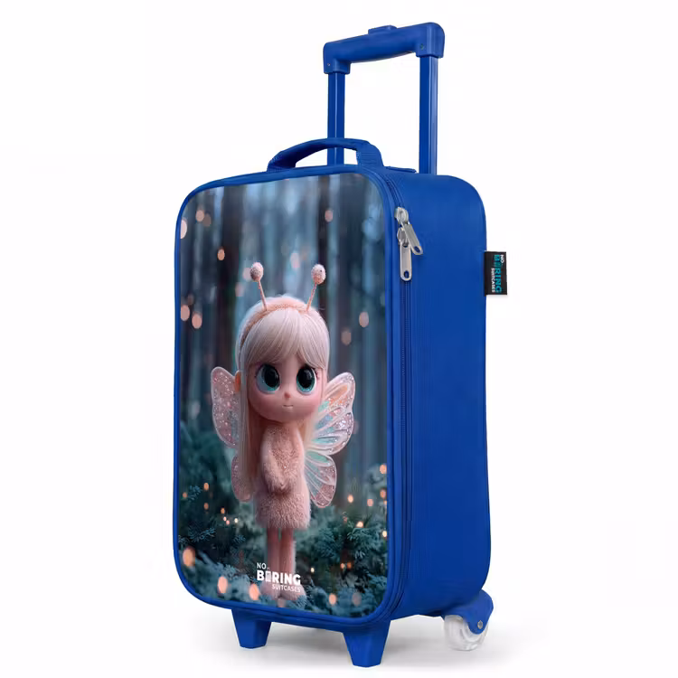 Kinderkoffer Blau - Fee - Wald - Glitzer — 8