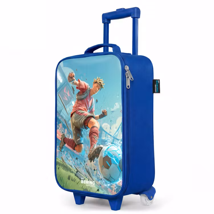Kinderkoffer Blau - Fußball - Junge - Stadion - Elektrisch — 8