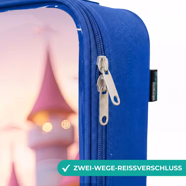 Kinderkoffer Blau - Prinzessin - Rosa - Schloss — 5