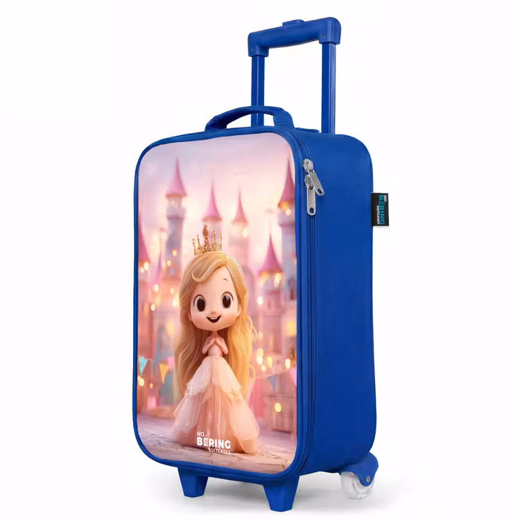 Kinderkoffer Blau - Prinzessin - Rosa - Schloss — 8