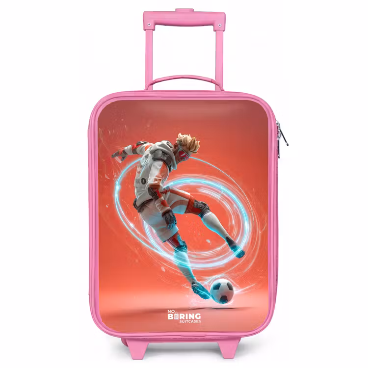 Kinderkoffer Rosa - Fußball - Junge - Rot - Lichtkreis — 1