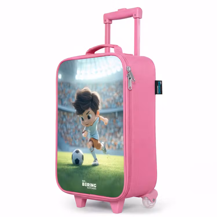 Kinderkoffer Rosa - Junge - Fußball - Stadion - Sonnenlicht — 8