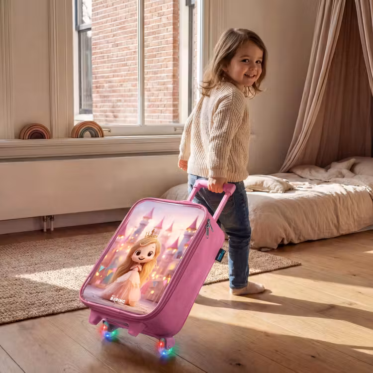 Kinderkoffer Rosa - Prinzessin - Rosa - Schloss — 2