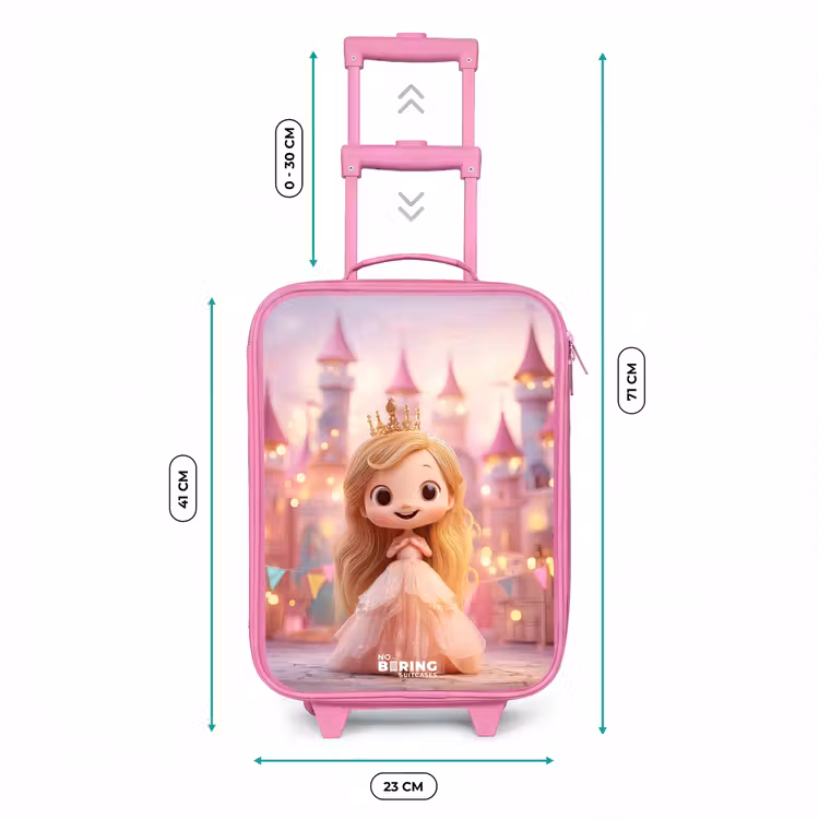 Kinderkoffer Rosa - Prinzessin - Rosa - Schloss — 7