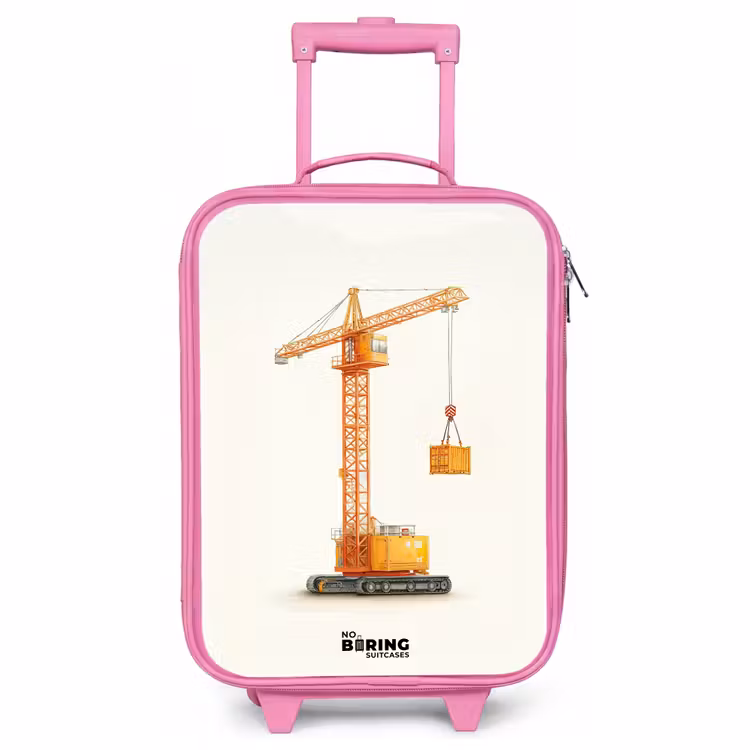 Kinderkoffer Rosa - Turmkran - Signiert - Orange — 1