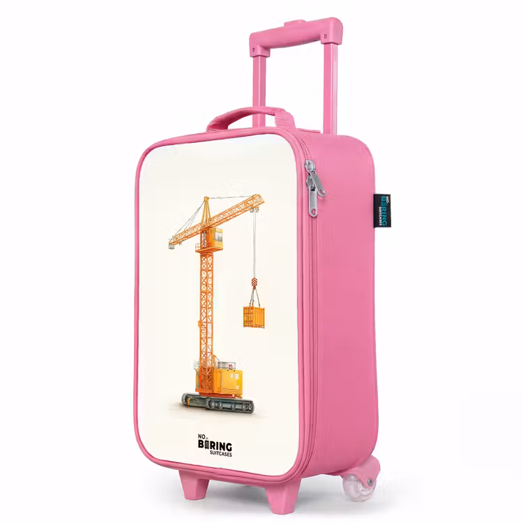 Kinderkoffer Rosa - Turmkran - Signiert - Orange — 8