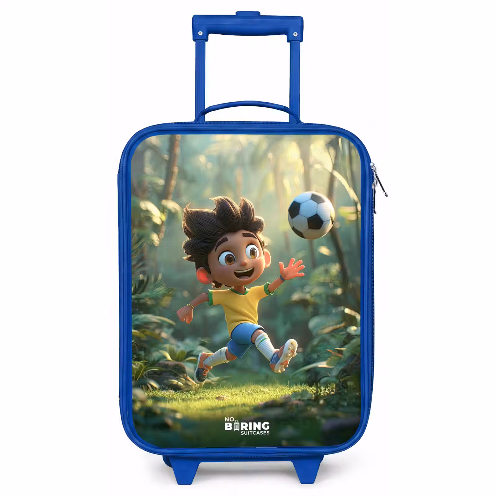 Kinderkoffer Blau - Fußball - Junge - Wald — 1