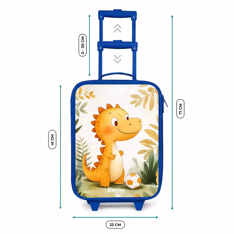 Kinderkoffer Blau - Dino - Fußball - Orange — 7