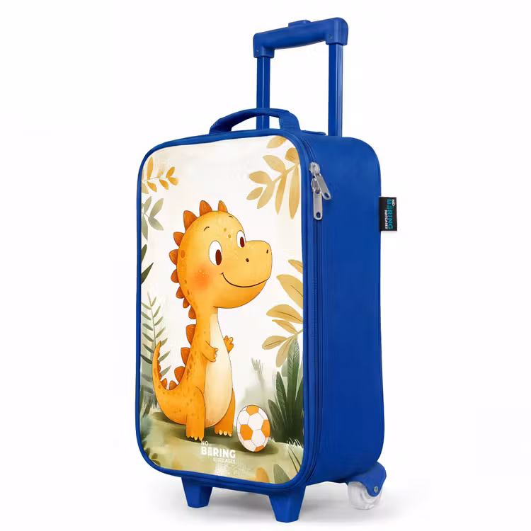 Kinderkoffer Blau - Dino - Fußball - Orange — 8