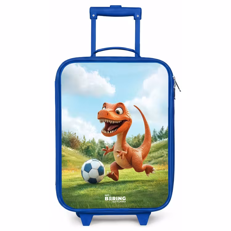 Kinderkoffer Blau - Fußball - Dino - Sport — 1
