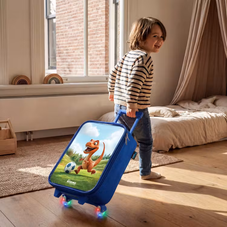 Kinderkoffer Blau - Fußball - Dino - Sport — 2