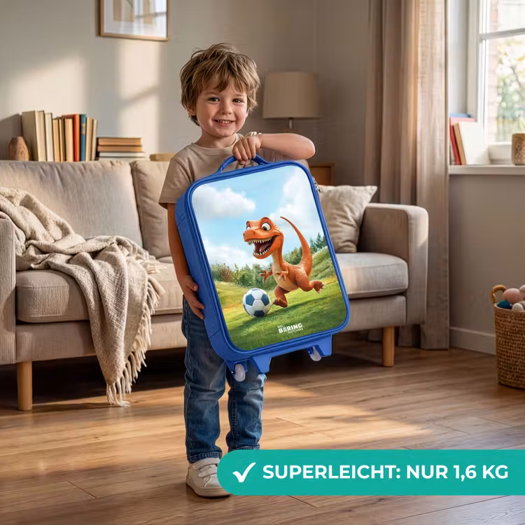 Kinderkoffer Blau - Fußball - Dino - Sport — 3